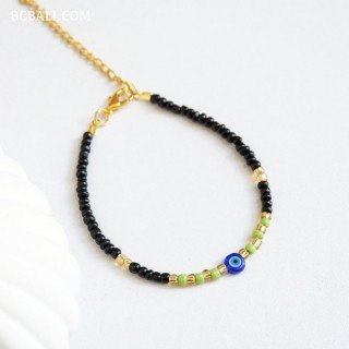New Design Evil Eye Crystal Beads Bracelet Premium Handmade